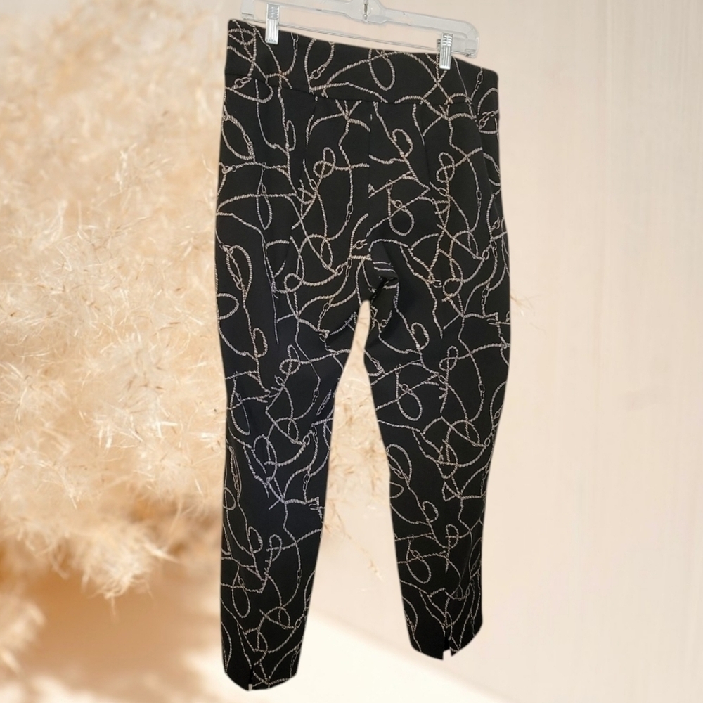 Elliott Lauren sz 14 Womens Black Equestrian Stretch Pants Slit Ankle T10